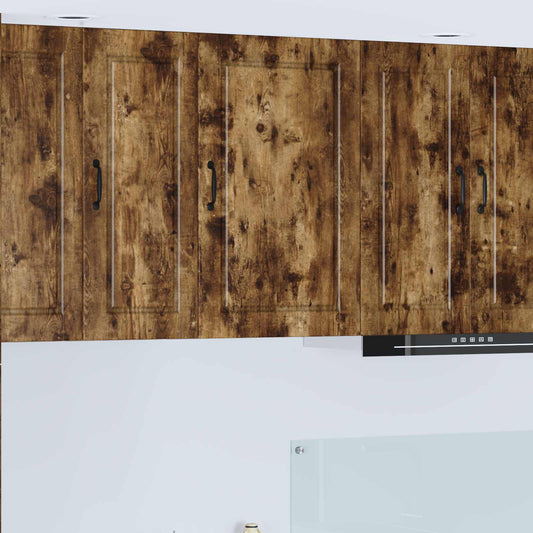 Wall Cabinet PORTO Smoked Oak 50 x 31 x 80 cm Engineered Wood