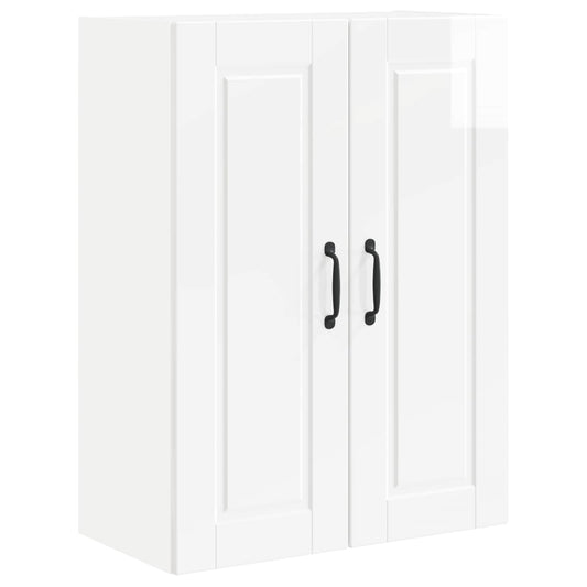 Wall Cabinet PORTO High Gloss White 60 x 31 x 80 cm