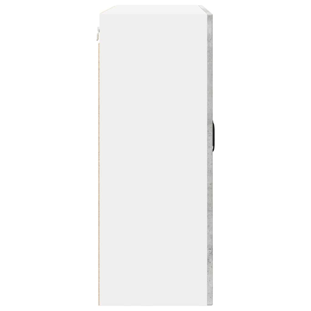 Wall Glass Cabinet PORTO Concrete Grey 80 x 31 x 80 cm