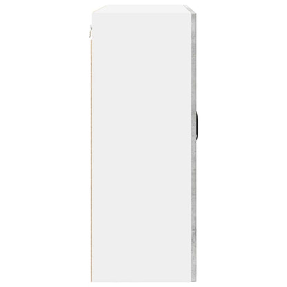 Wall Glass Cabinet PORTO Concrete Grey 80 x 31 x 80 cm