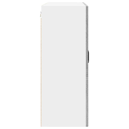Wall Glass Cabinet PORTO Grey Sonoma 80 x 31 x 80 cm