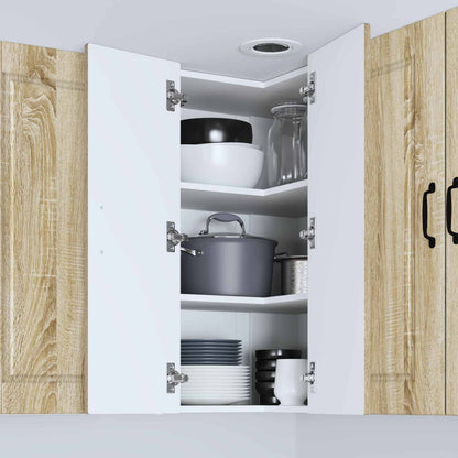 Wall Corner Cabinet PORTO Sonoma Oak 57 x 57 x 80 cm