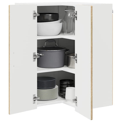 Wall Corner Cabinet PORTO Sonoma Oak 57 x 57 x 80 cm
