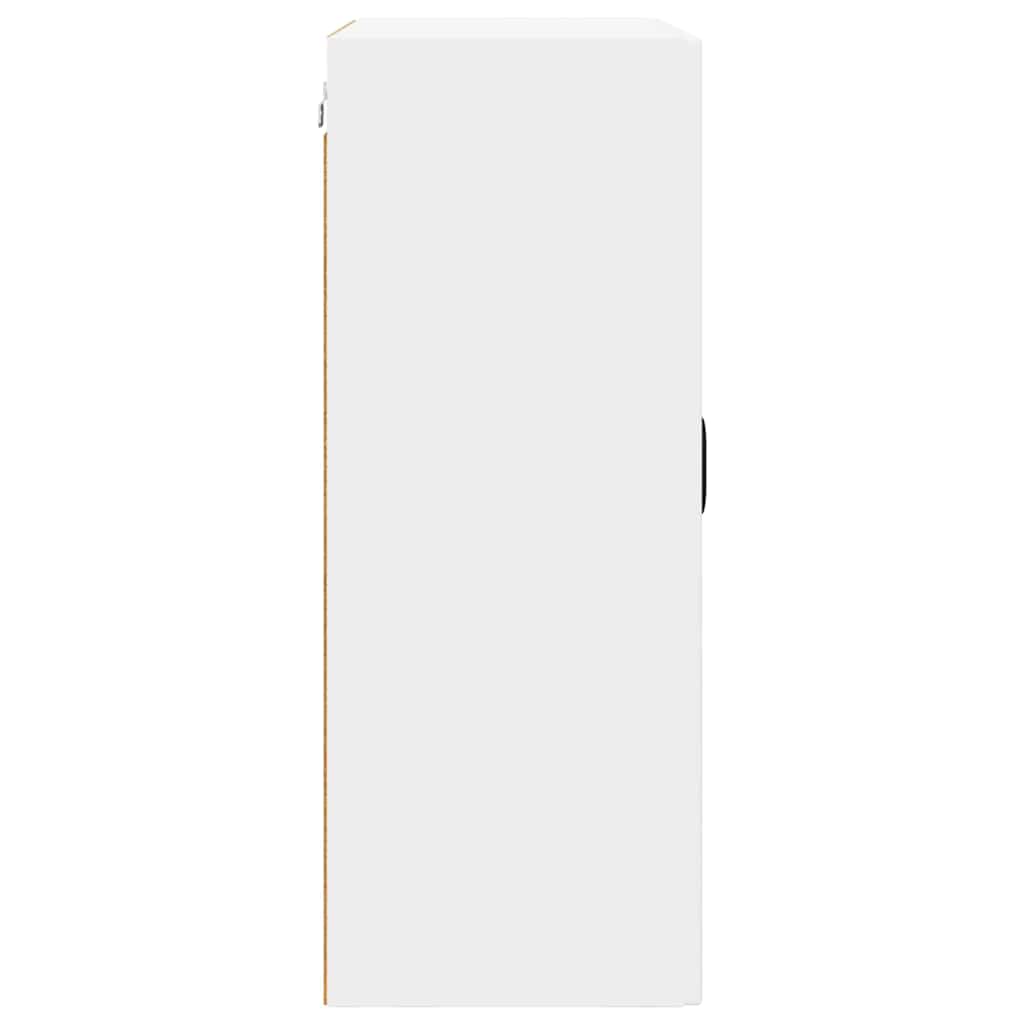 Wall Glass Cabinet PORTO White 60 x 31 x 80 cm Engineered Wood