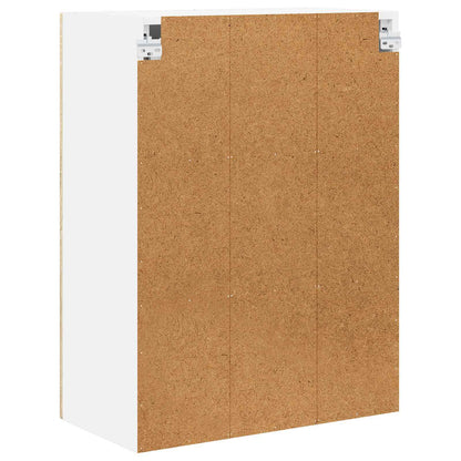 Wall Glass Cabinet PORTO Sonoma Oak 60 x 31 x 80 cm