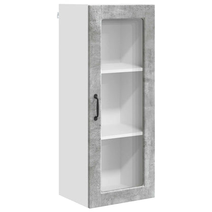 Wall Glass Cabinet PORTO Concrete Grey 40 x 31 x 100 cm