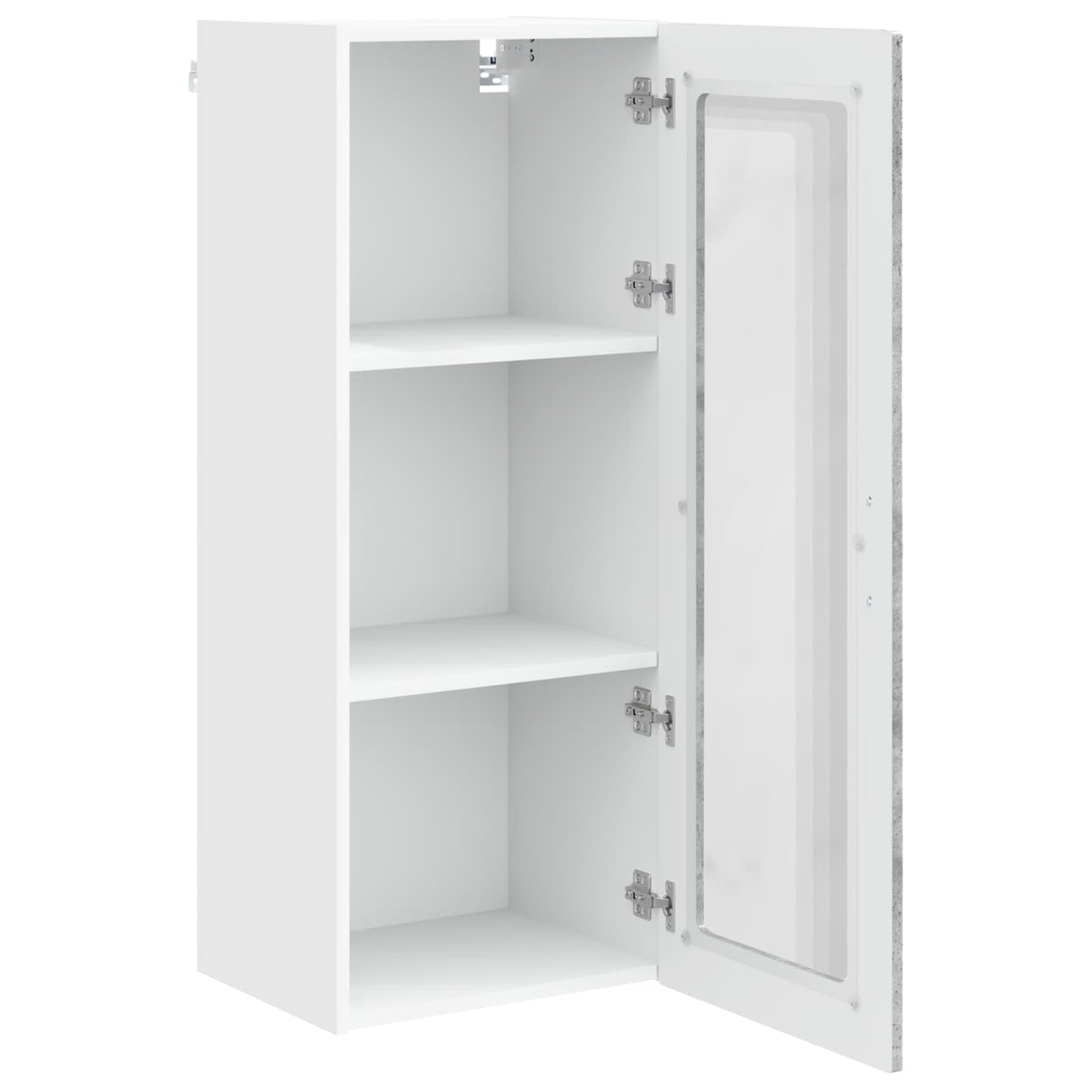 Wall Glass Cabinet PORTO Concrete Grey 40 x 31 x 100 cm