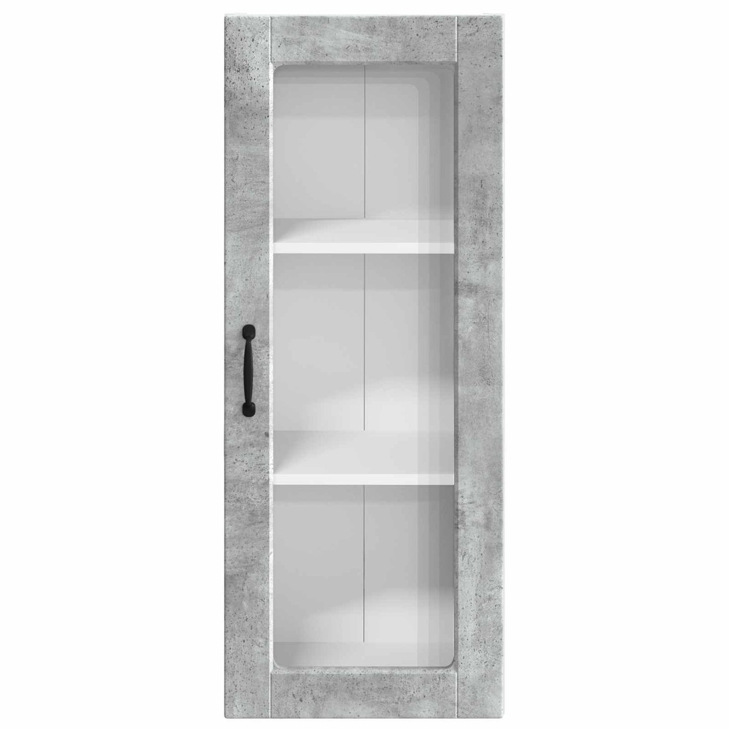 Wall Glass Cabinet PORTO Concrete Grey 40 x 31 x 100 cm