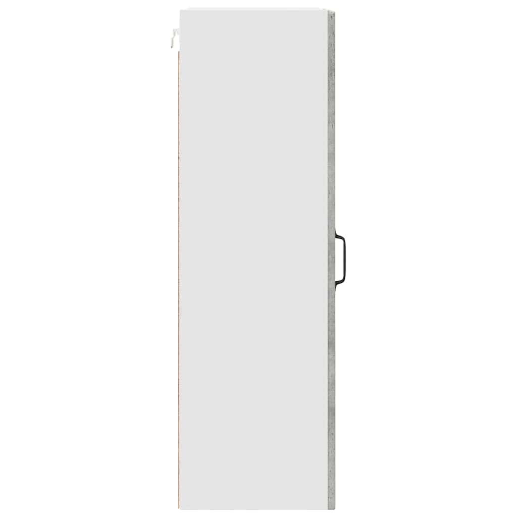 Wall Glass Cabinet PORTO Concrete Grey 40 x 31 x 100 cm