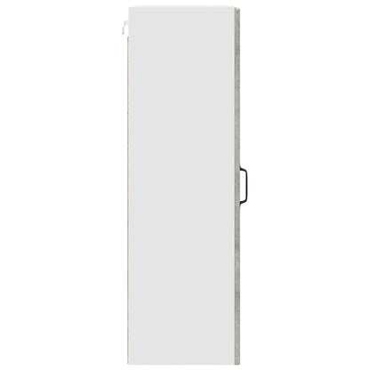 Wall Glass Cabinet PORTO Concrete Grey 40 x 31 x 100 cm
