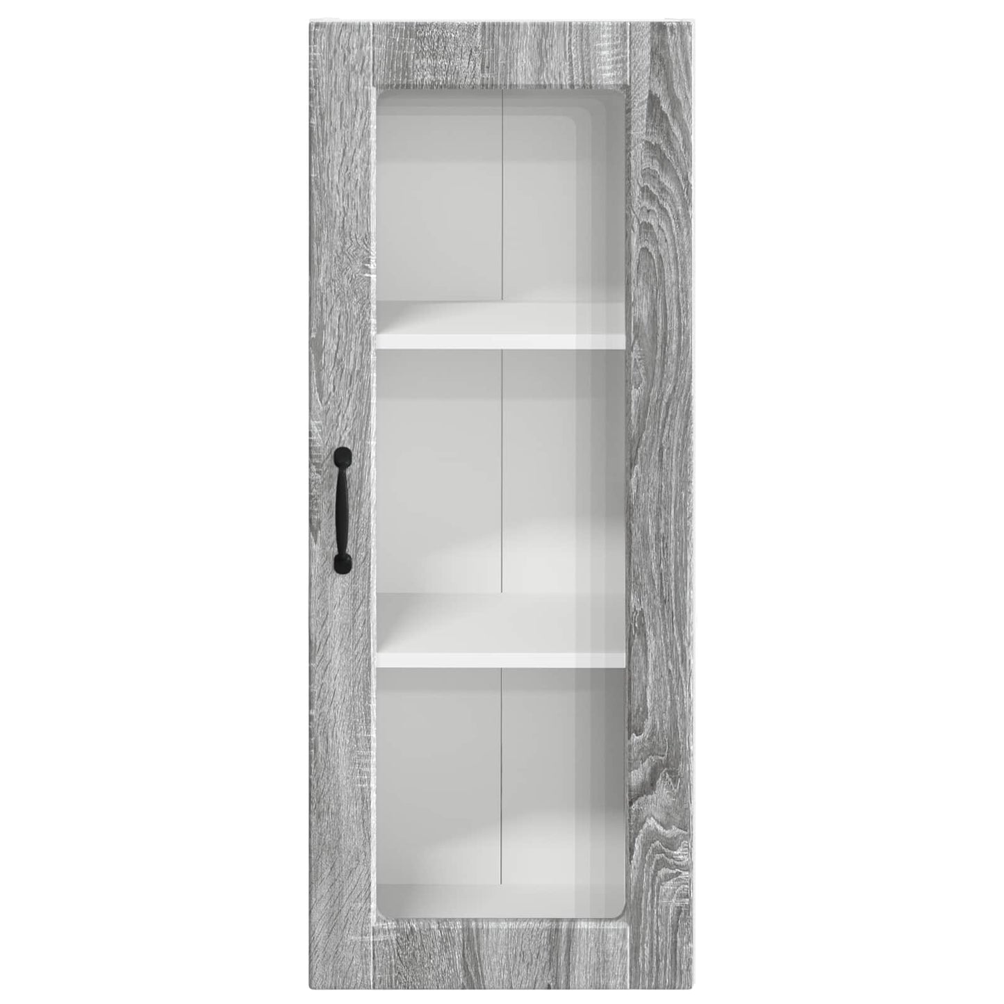 Wall Glass Cabinet PORTO Grey Sonoma 40 x 31 x 100 cm