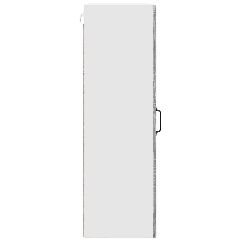 Wall Glass Cabinet PORTO Grey Sonoma 40 x 31 x 100 cm
