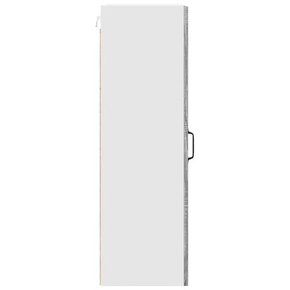 Wall Glass Cabinet PORTO Grey Sonoma 40 x 31 x 100 cm
