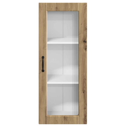 Wall Glass Cabinet PORTO Artisan Oak 40 x 31 x 100 cm