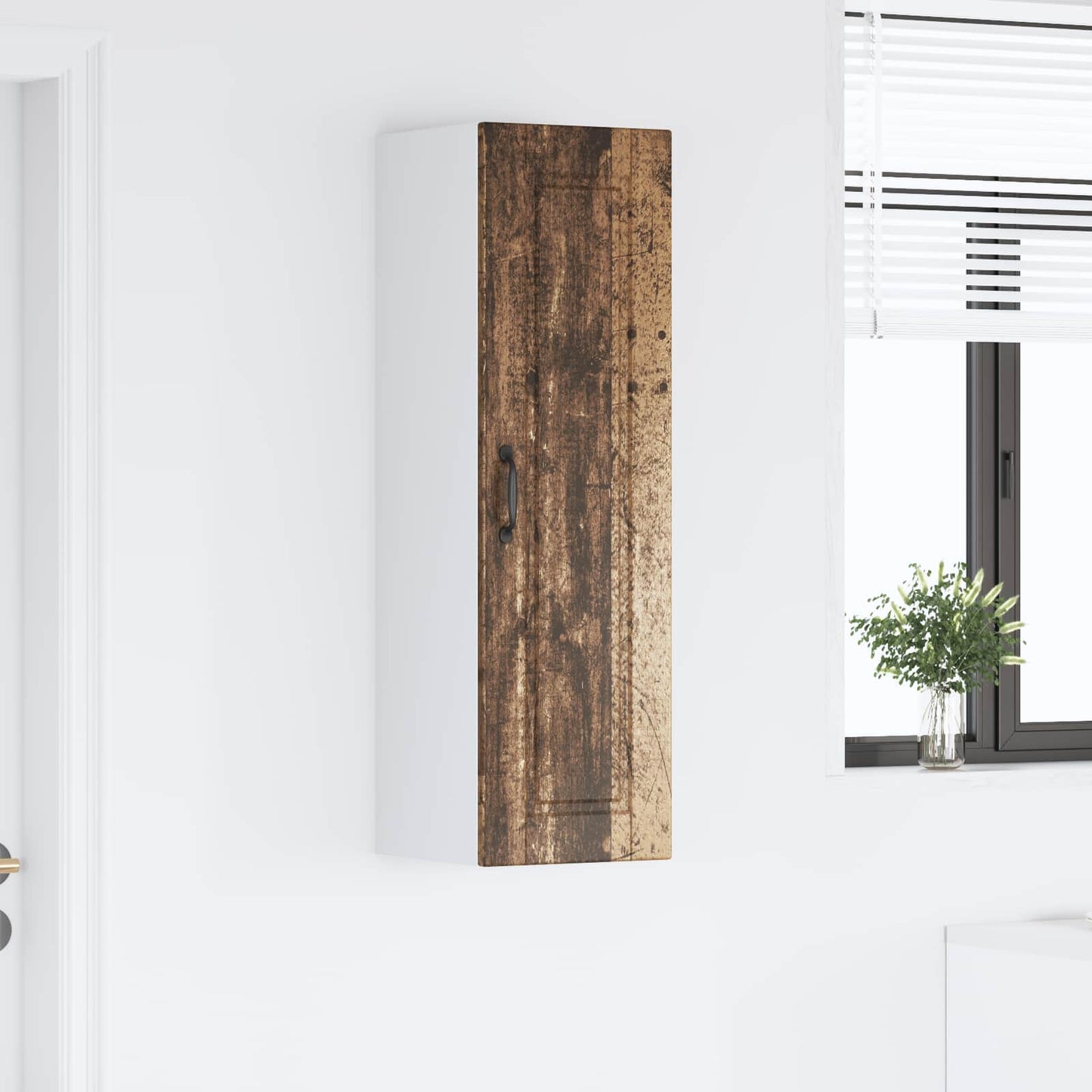 Wall Cabinet PORTO Old Wood 30 x 31 x 100 cm Engineered Wood