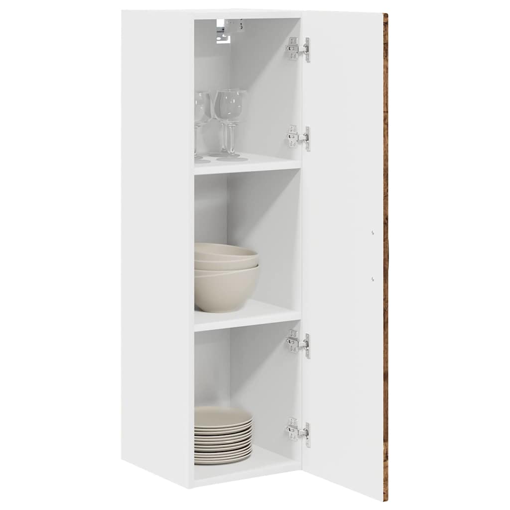 Wall Cabinet PORTO Old Wood 30 x 31 x 100 cm Engineered Wood