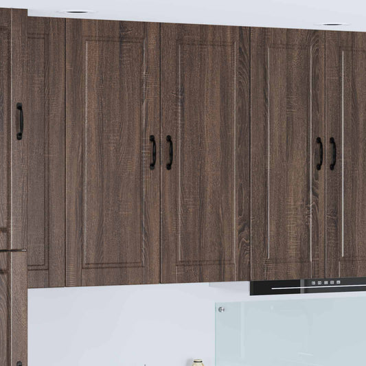 Wall Cabinet PORTO Brown Oak 40 x 31 x 100 cm Engineered Wood