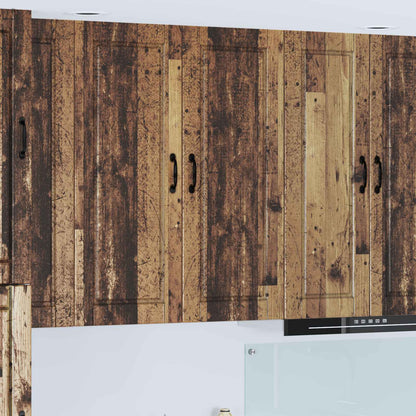 Wall Cabinet PORTO Old Wood 40 x 31 x 100 cm Engineered Wood