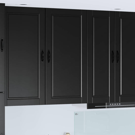 Wall Cabinet PORTO Black 50 x 31 x 100 cm Engineered Wood