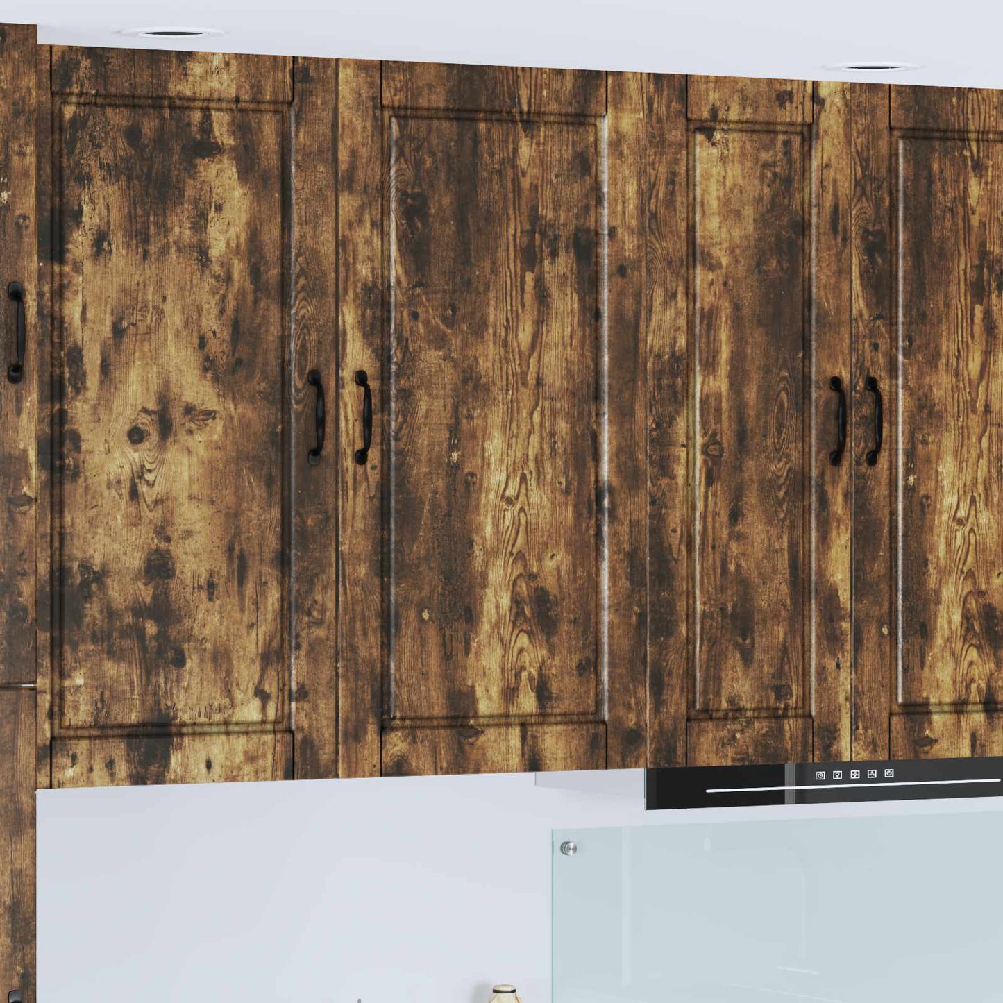 Wall Cabinet PORTO Smoked Oak 50 x 31 x 100 cm Engineered Wood