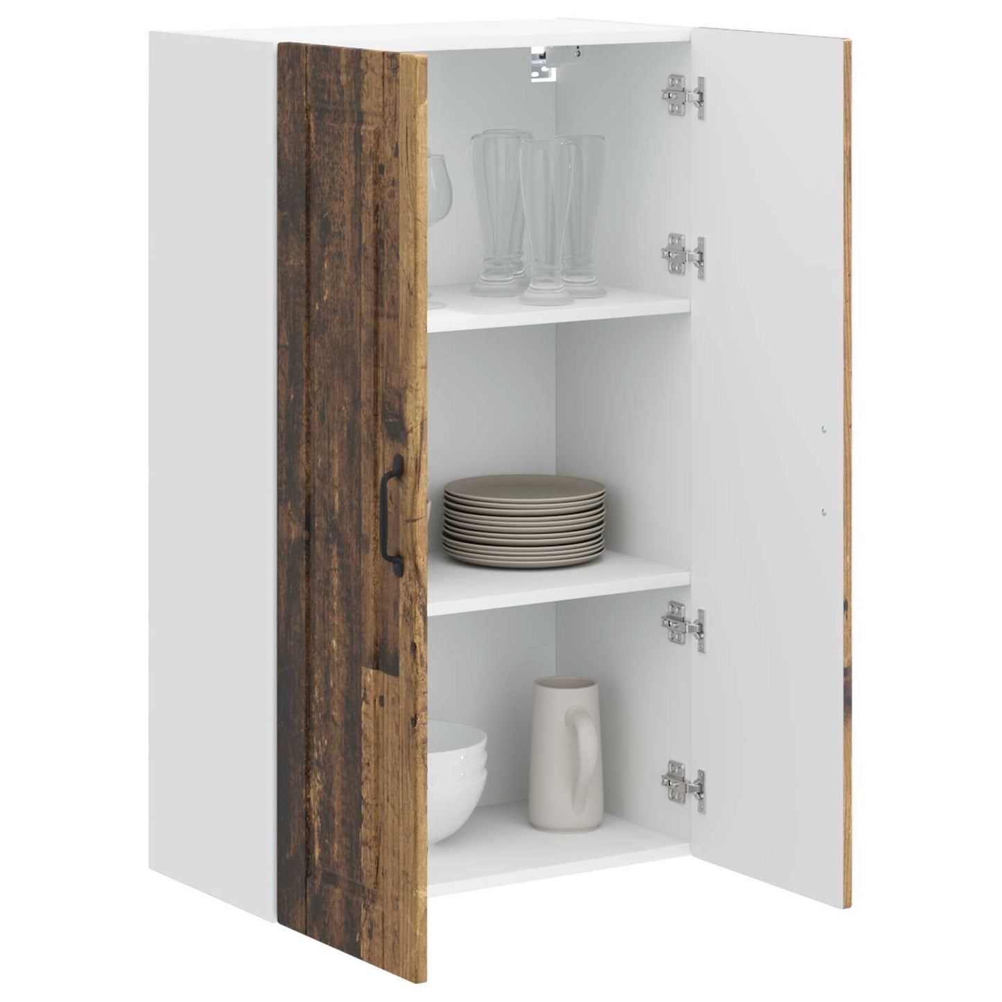 Wall Cabinet PORTO Old Wood 60 x 31 x 100 cm Engineered Wood