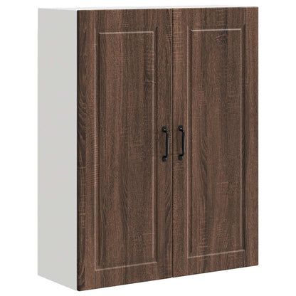 Wall Cabinet PORTO Brown Oak 80 x 31 x 100 cm Engineered Wood