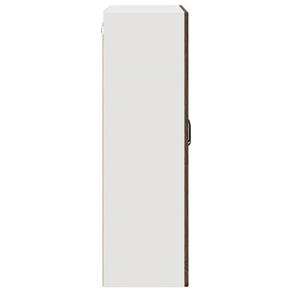 Wall Cabinet PORTO Brown Oak 80 x 31 x 100 cm Engineered Wood