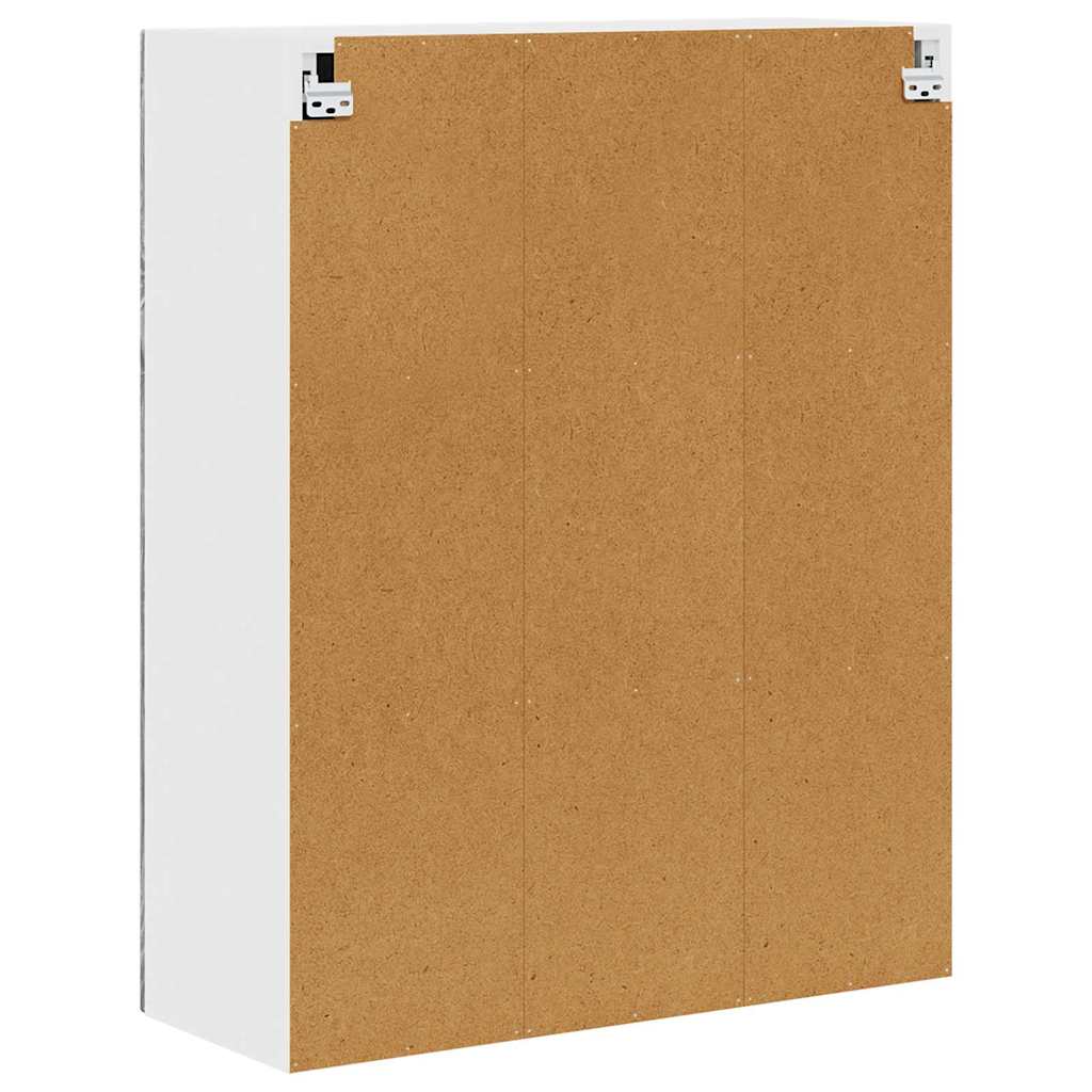 Wall Glass Cabinet PORTO Grey Sonoma 80 x 31 x 100 cm