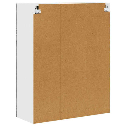 Wall Glass Cabinet PORTO Grey Sonoma 80 x 31 x 100 cm