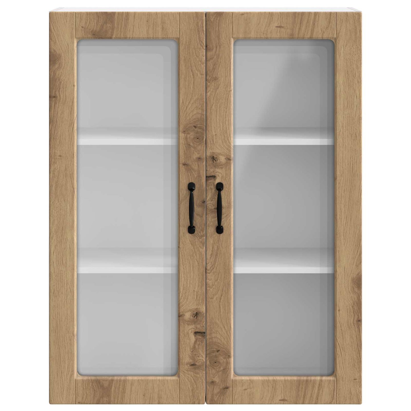 Wall Glass Cabinet PORTO Artisan Oak 80 x 31 x 100 cm