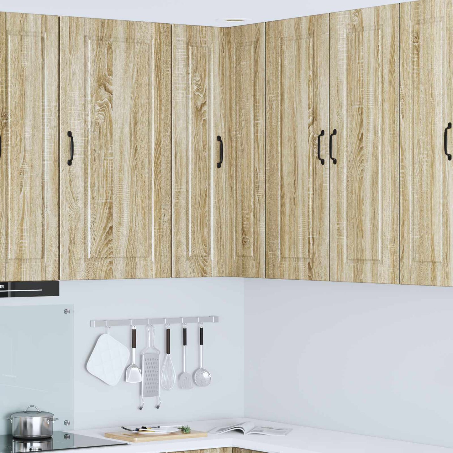 Wall Corner Cabinet PORTO Sonoma Oak 57 x 57 x 100 cm
