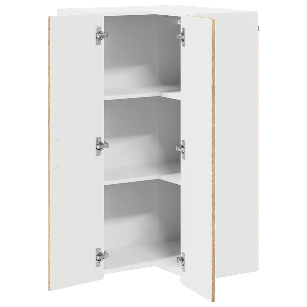 Wall Corner Cabinet PORTO Sonoma Oak 57 x 57 x 100 cm