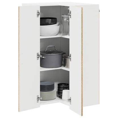 Wall Corner Cabinet PORTO Sonoma Oak 57 x 57 x 100 cm