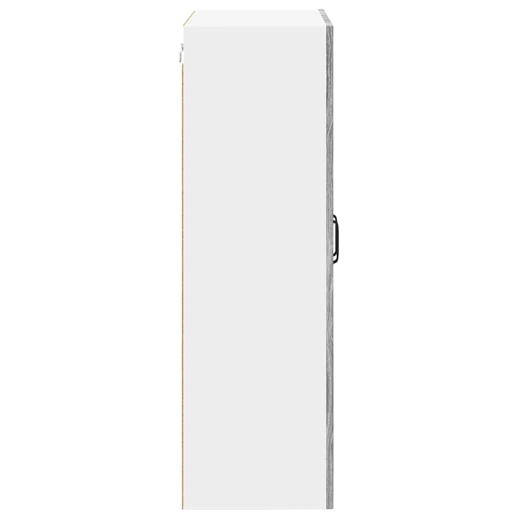 Wall Glass Cabinet PORTO Grey Sonoma 60 x 31 x 100 cm