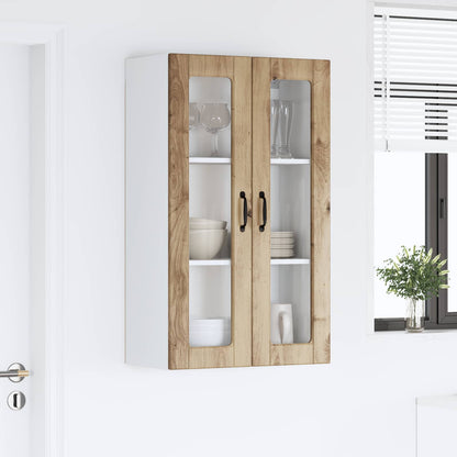 Wall Glass Cabinet PORTO Artisan Oak 60 x 31 x 100 cm