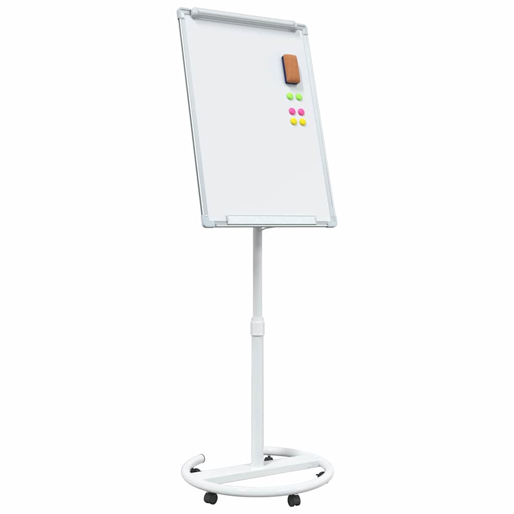 Magnetic Whiteboard Grey and White 62 x 62.5 x 197 cm EPS