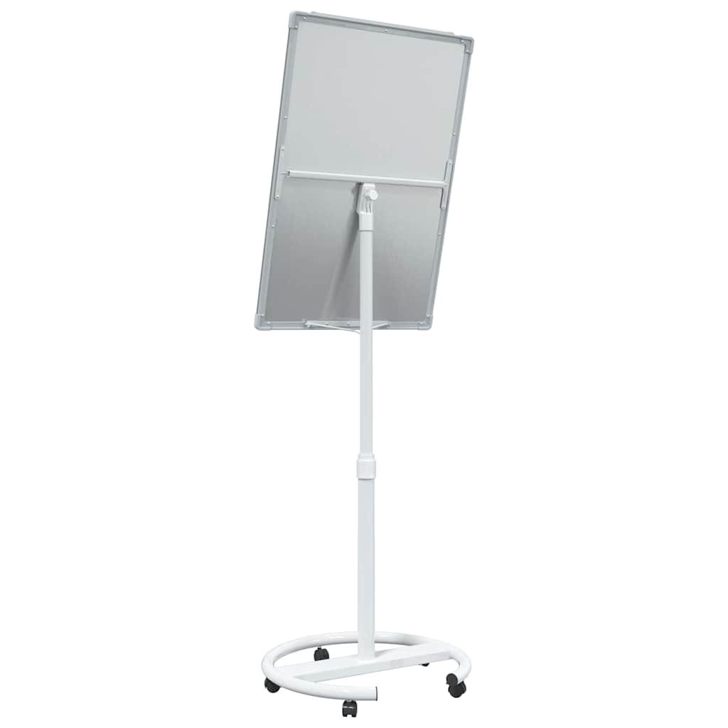Magnetic Whiteboard Grey and White 62 x 62.5 x 197 cm EPS