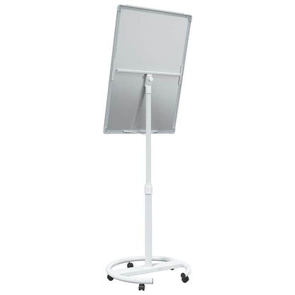 Magnetic Whiteboard Grey and White 62 x 62.5 x 197 cm EPS
