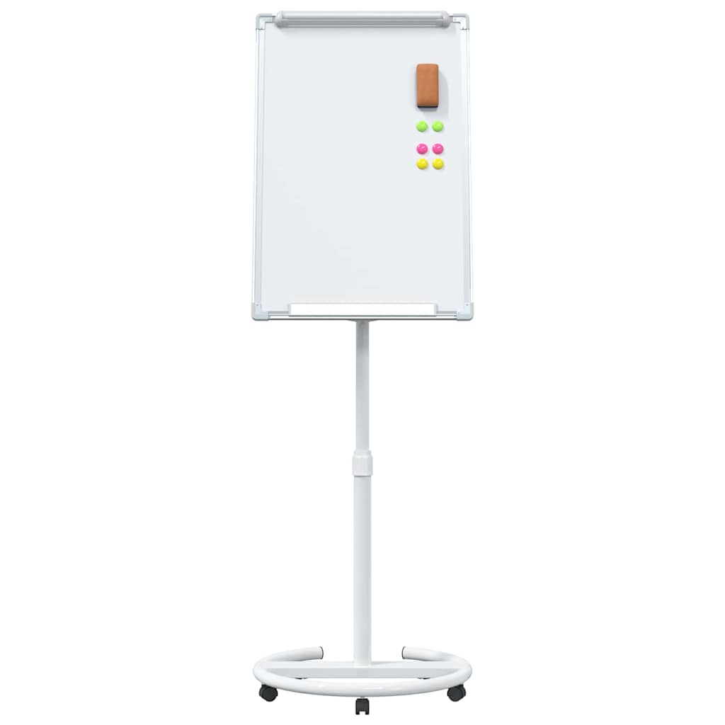 Magnetic Whiteboard Grey and White 62 x 62.5 x 197 cm EPS