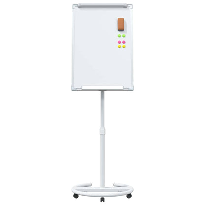 Magnetic Whiteboard Grey and White 62 x 62.5 x 197 cm EPS