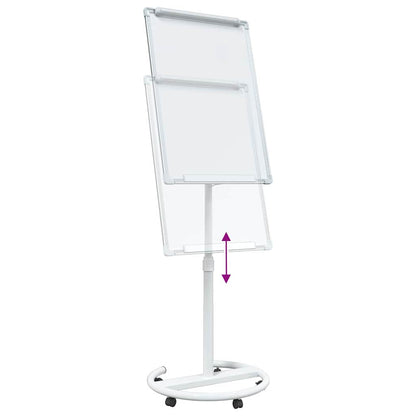 Magnetic Whiteboard Grey and White 62 x 62.5 x 197 cm EPS