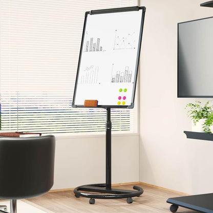 Magnetic Whiteboard Black and White 62 x 62.5 x 197 cm EPS