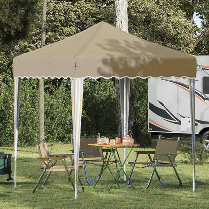 Pop-up Party Tent 195 x 195 x 245 cm Cream Oxford Fabric