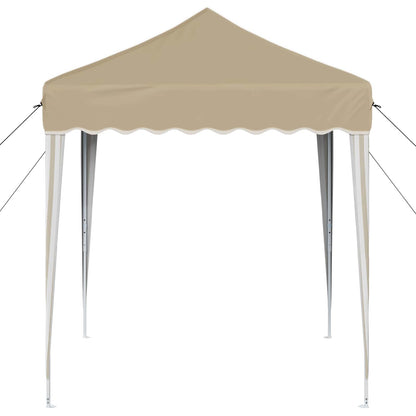 Pop-up Party Tent 195 x 195 x 245 cm Cream Oxford Fabric
