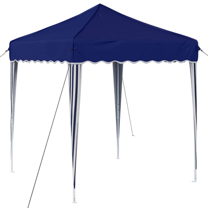 Pop-up Party Tent 195 x 195 x 245 cm Blue Oxford Fabric