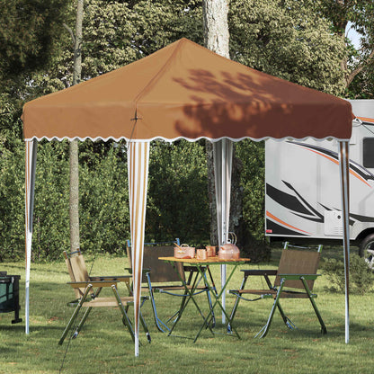 Pop-up Party Tent 195 x 195 x 245 cm Beige Oxford Fabric