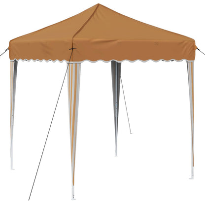 Pop-up Party Tent 195 x 195 x 245 cm Beige Oxford Fabric