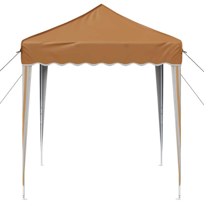 Pop-up Party Tent 195 x 195 x 245 cm Beige Oxford Fabric
