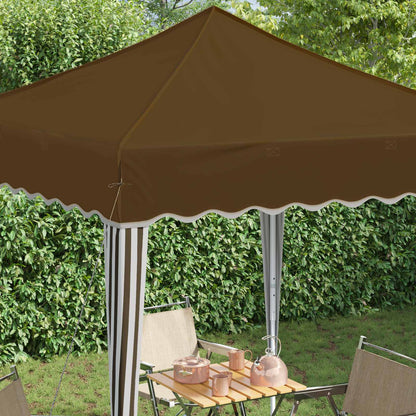 Pop-up Party Tent 195 x 195 x 245 cm Taupe Oxford Fabric