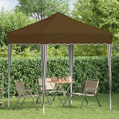 Pop-up Party Tent 195 x 195 x 245 cm Taupe Oxford Fabric